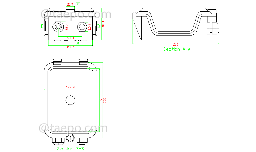 Schematic Diagrams for 30 pairs telephone dp box
