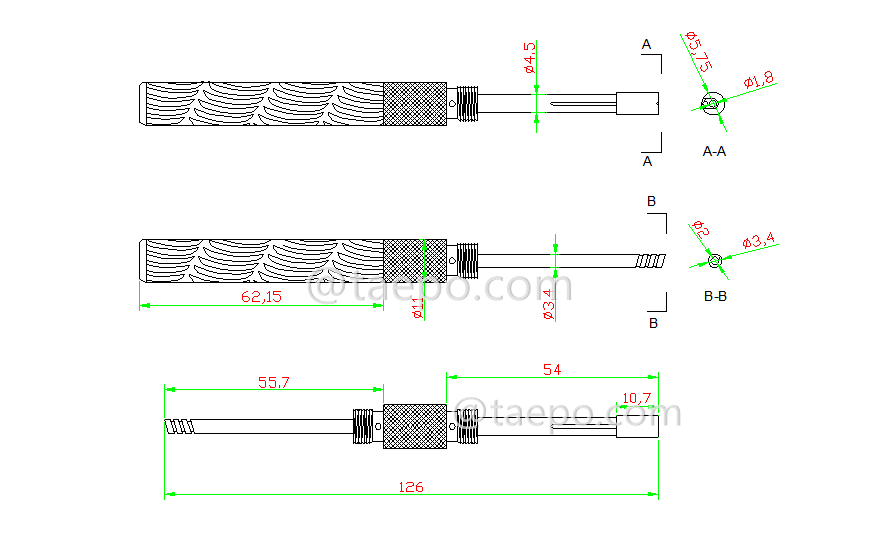 Schematic Diagrams for hand wire wrapping and unwrapping tool
