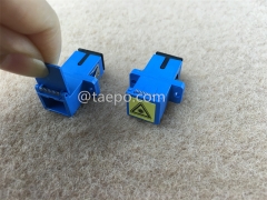 Single mode simplex SC UPC Fiber optic adapter with shutter