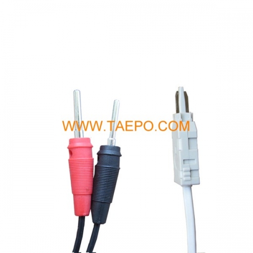 2-pole LSA test plug to banana plug LSA test cord