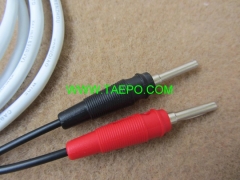 2-pole LSA test plug to banana plug LSA test cord