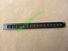 16-port blank patch panel