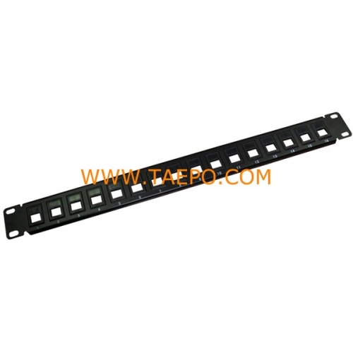 16-port blank patch panel