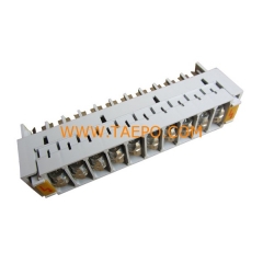 10 pairs 3-pole over-voltage protection magazine with GDT arrester