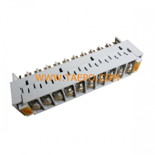 10 pairs 3-pole over-voltage protection magazine with GDT arrester