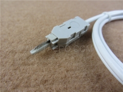 2-pole krone test plug to alligator clip test cord LSA