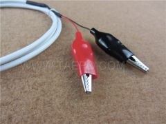 2-pole krone test plug to alligator clip test cord LSA