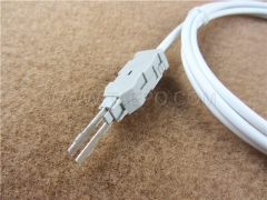 4-pole krone test plug to alligator clip test cord LSA
