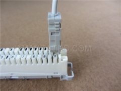 2-pole krone test plug to alligator clip test cord LSA