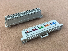 Telecom parts suppliers of Krone telephone connection module 10 pair with color label