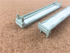 Double sided 10 pairs hinged krone label holder for LSA disconnection module