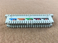 Telecom parts suppliers of Krone telephone connection module 10 pair with color label