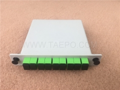 PLC casette type 1x8 Fiber optic splitter