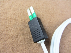 Test plug to alligator clip 4-pole HW test cord