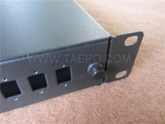 19 inch 1U 24 port Rack mounted ODF Optical Distribution Frame with SC fiber optic adapters