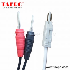 2 pole krone test plug to banana plug krone test cord