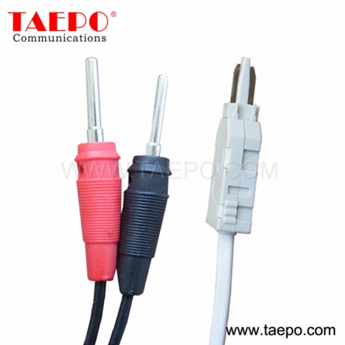 2 pole krone test plug to banana plug krone test cord