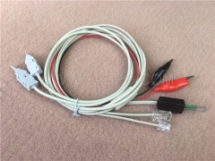 4 pole Krone test plug to alligator clip test cord lsa
