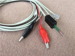 4 pole Krone test plug to alligator clip test cord lsa