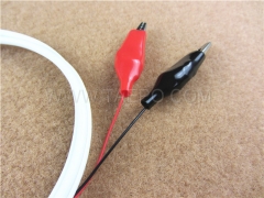 Test plug to alligator clip 2 pole HW test cord
