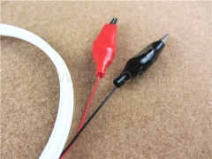 Test plug to alligator clip 2-pole HW test cord