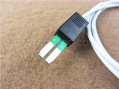 Test plug to alligator clip 2 pole HW test cord