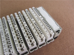 100 pairs LSA disconnection terminal block with label holder