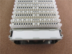 100 pairs LSA disconnection terminal block with label holder