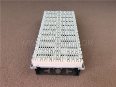 100 pairs LSA disconnection terminal block with 1 back mount frame and 10 krone module from China Manufactuer for Sale