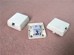 CAT3 2P2C jelly filled 1-port RJ11 telephone socket