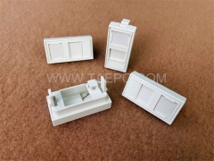 1 port French styple network faceplate insert for keystone jack