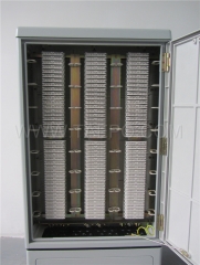 Outdoor 1200 pairs SMC cross connection cabinet with base from China Manufacturer for Sale
