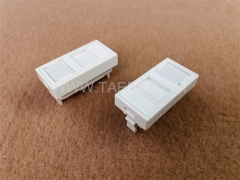 1 port French styple network faceplate insert for keystone jack