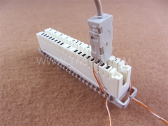 4 pole krone test plug to banana plug krone test cord