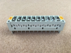 10 pairs 3 pole over voltage LSA protection magazine with GDT arrester from China Manufacturer
