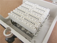 Outdoor waterproof 50 pair telephone distribution point dp box with krone back mount frame and module