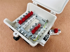 Outdoor 10 pairs distribution point box with STB module over-voltage protection