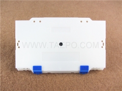 Plastic hinge between base and cover for TP-3115 fiber optic splice tray