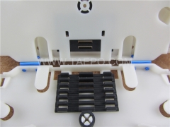 Plastic hinge between 2 bases of fiber optic splice tray #TP-3115