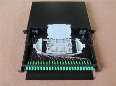 Rail sliding 1U 19 inch 24 fibers Rack mounted ODF from China Manufacturer TAEPO for Sale
