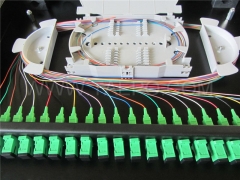 Rail sliding 1U 19 inch 24 fibers Rack mounted ODF from China Manufacturer TAEPO for Sale