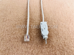 4-pole LSA test plug to 6P4C modular plug krone voice module test cord