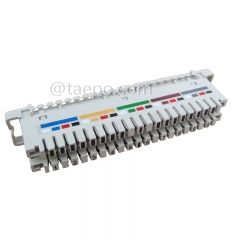 Telecom parts suppliers of Krone telephone connection module 10 pair with color label