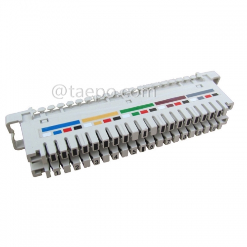 Telecom parts suppliers of Krone telephone connection module 10 pair with color label