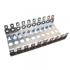 10 ways 10 pairs LSA krone back mount frame to facilitate the organization termination and connection of multiple telephone or data lines.