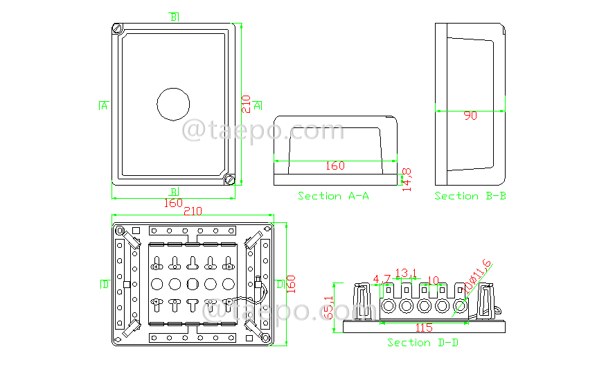 Schematic Diagrams for distribution point box