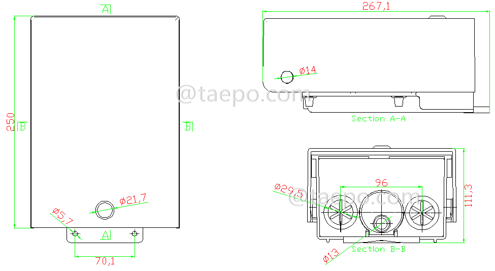 Schematic Diagrams for 30 pairs electrical Distribution point dp box