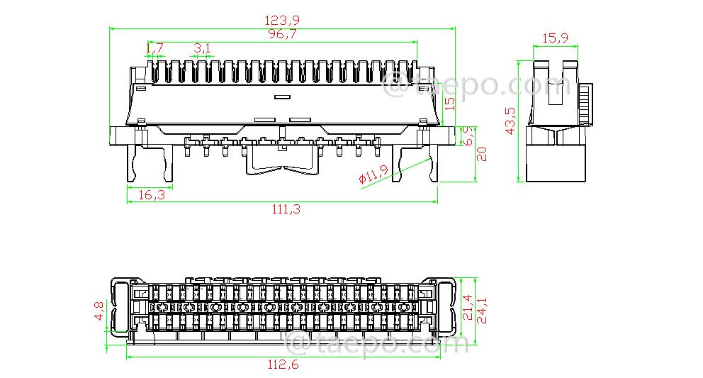 Diagram for 10 Pair Profile Swithing Module