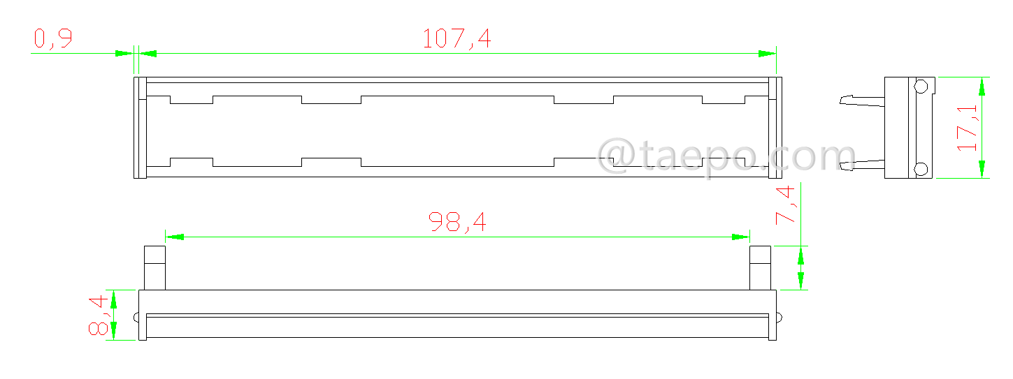 Schematic Diagrams for Double sided 10 pairs hinged krone label holder 