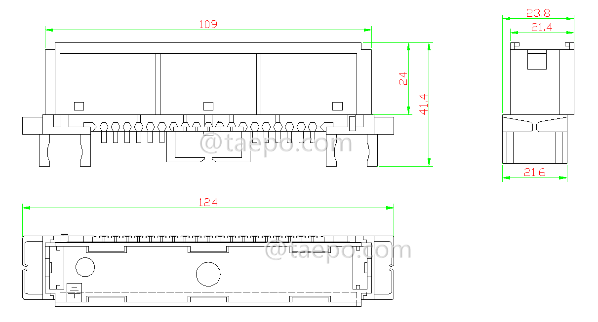 Schematic Diagrams for 10 pairs krone module label holder